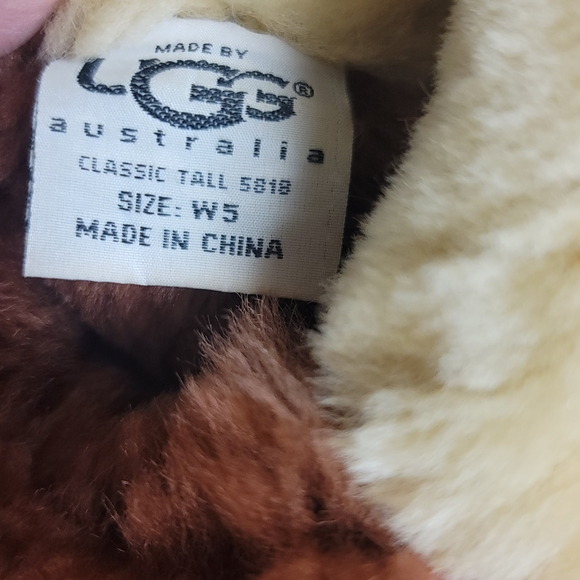 UGG Tan and Cream Women's Boots - Picture 3 of 9